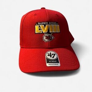 NFL Red Super Bowl LVIII Kansas City Chiefs Hat